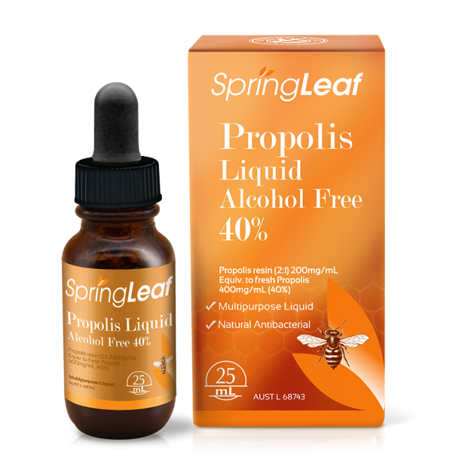 Spring Leaf 綠芙特級 無酒精蜂膠滴劑40%(25ml/瓶)
