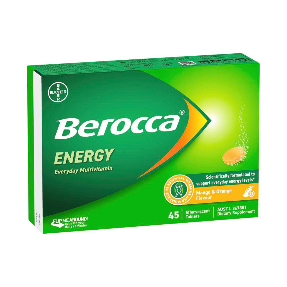 Berocca拜維佳 芒果柳橙口味三條45粒